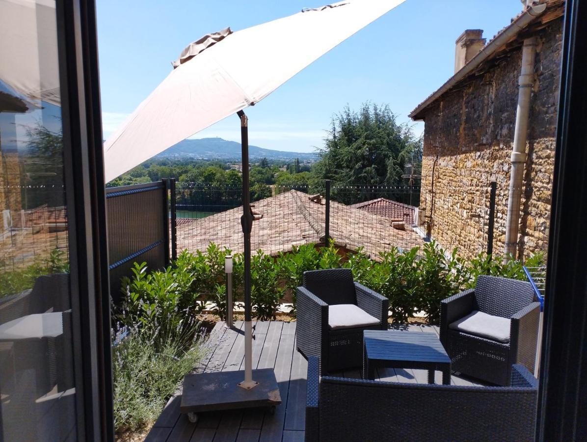 Trevoux: Loft Ravissant Avec Terrasse Apartment Bagian luar foto